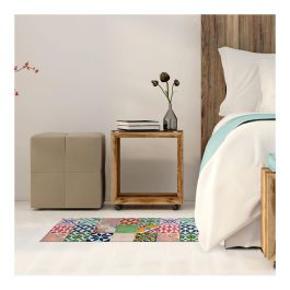 Croma Collection Alfombra vinílica mosaico terracota estampado 50x110 cm, antideslizante, PVC