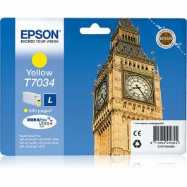 Cartucho de Tinta Original Epson C13T70344010 Amarillo Precio: 32.49999984. SKU: B19LF8EP8T