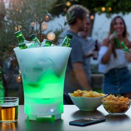 Cubitera LED con Altavoz Recargable Sonice InnovaGoods