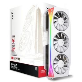 XFX RX 9070 XT 16GB Mercury Magnetic Air OC GDDR6 RGB Blanca con 3 Ventiladores