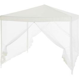 Arbor de jardín con 4 redes de mosquitos - 3x3m - Acero y poliéster 140 G - Blanco Precio: 58.59000048. SKU: B145G776YG