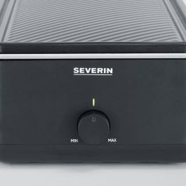 Severin RG2365 Parrilla Raclette para 8 personas, Placa de cocción cerámica 48x24 cm, 1300 W, Negro