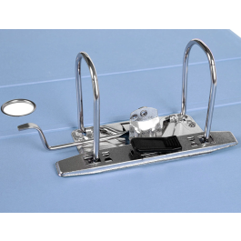 Liderpapel Archivador de Palanca A4 Forrado Celeste, Lomo 80mm, Compresor Metálico