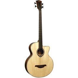 Lag Bajo Acústico Tramontane 177 A/E Cutway Natural con Tapa de Abeto Engelmann y Previo Stage-LAG