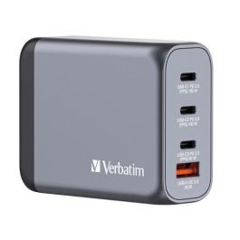 Verbatim GNC-100 Cargador de Pared Gan 100W con 1x USB-A 3.0 y 3x USB-C 3.0 Precio: 43.94999994. SKU: B1J699597G