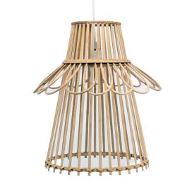 DKD Home Decor Lámpara Colgante de Techo Urban de Ratán Marrón, 40x46x40 cm. Conexión E27, 50W, 1 Bombilla Precio: 40.59000055. SKU: S3040177