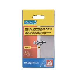 Rapid Anclajes de Expansión Metálicos para Placas de Yeso 6-16 mm | Paquete de 50 | Carga Máxima 40 kg | (5001563) Precio: 31.69000043. SKU: B163WZ948P