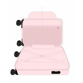 Safta Miffy Flores - Trolley de Cabina Rígida 20" - Maleta de Viaje Infantil para Niños 34,5x55x20 cm
