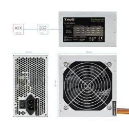 Tooq TQEP-500SSE-O Fuente de Alimentación ATX 500W con Ventilador Silencioso 120mm y Conectores ATX 20+4 pin, CPU 4+4 pin, SATA Tooq TQEP-500SSE-O Fuente de Alimentación ATX 500W con Ventilador Silencioso 120mm y Conectores ATX 20+4 pin, CPU 4+4 pin, SATA