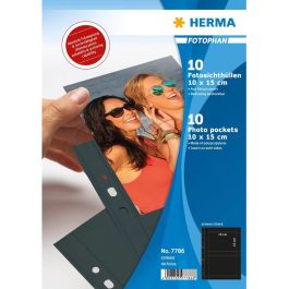 HERMA Fundas para Fotos 100 x 150 mm Horizontales Negras 10 Unidades Precio: 22.49999961. SKU: B13G9NYLNA