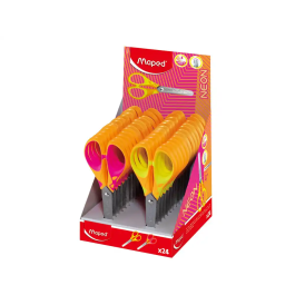 Maped Tijeras Escolares Soft Neon 13 cm con Cuchillas Redondeadas y Hojas Graduadas Precio: 1.49999949. SKU: B1J3R2KM57