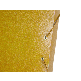 Liderpapel Carpeta Proyectos Folio Lomo 30mm Cartón Gofrado Amarilla