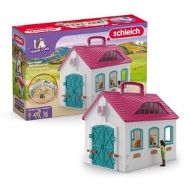 SCHLEICH 42703 Horse Club - Conjunto de establo transportable, a partir de 4 años