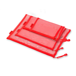 Liderpapel Bolsa Zipper Bag Multiusos Expositor 40 Unidades Poliéster Transpirable Tamaños y Colores