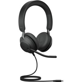 Jabra Evolve2 40 SE USB-C UC Stereo Auriculares Diadema Negro Cableados Llamadas/Música