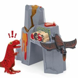 Brio World RAV7312350360929 Volcán en erupción de dinosaurios - Accesorio de circuito de tren de madera - Acción sin batería/imán - Edades 3+