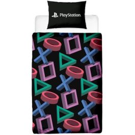Playstation PLA3700891712521 Juego de Cama Reversible de Microfibra - 1 Funda Nórdica 140x200 cm + 1 Funda Almohada 63x63 cm