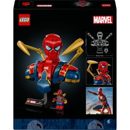 LEGO 76326 Busto de Iron Spider-Man Marvel para Construir y Exponer - Set Coleccionable para Adultos +18 años