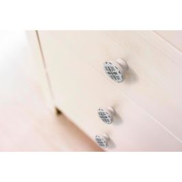 Rei e243 - Blister con 4 pomos redondos para mueble, madera haya, acabado gris, Ø38mm Rei e243 - Blister con 4 pomos redondos para mueble, madera haya, acabado gris, Ø38mm