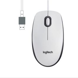 Logitech M100 Ratón con Cable USB Ambidextro, Tamaño Completo, Plug & Play, Compatible Windows macOS Linux Chromebook, Navegación Suave