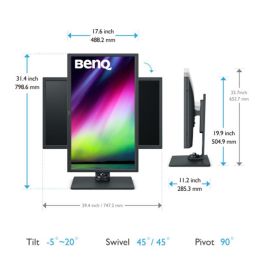 Benq SW321C 9H.LJ1LB.QBE Monitor 32" 4K UHD LED Gris