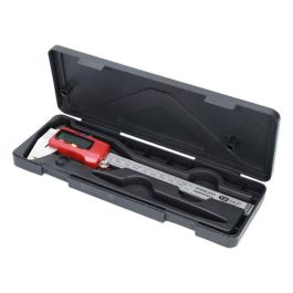 KS TOOLS Calibre digital con corredera 0-150 mm, Según DIN 862 para Medición Interior, Exterior y Profundidad con Pantalla LCD