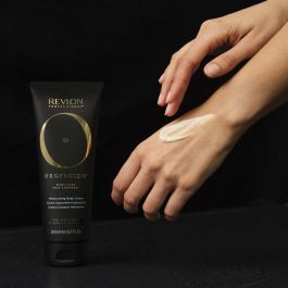 Revlon Oro Fluido Crema Corporal Hidratante con Aceite de Argán para Piel Suave y Radiante 200 ml