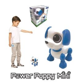 Power Puppy Mini - Perro robot con efectos de luz y sonido, control de clic manual, repetición