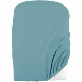 Domiva Juego de 2 Fundas para Cambiador 50 x 75 cm de Esponja de Polialgodón Blanco/Nilo