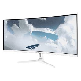 Arozzi TFT Nova 34" Curvo - Monitor Gaming VA, Resolución 3440 x 1440 4K Ultra HD, 165Hz, 1ms, Blanco