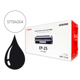 Canon Tóner Original EP25 Negro para Impresora LBP1210 Compatible con Canon Precio: 87.68999954. SKU: S8402960