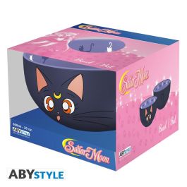 Abystyle Bowl Sailor Moon - Luna de Gres de Alta Calidad para Desayuno 600ml - Apto Lavavajillas y Microondas