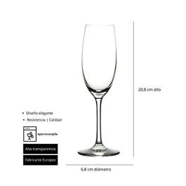 Duna Copa Champagne H 208 Mm 20 Cl (6 Unidades) Duna Copa Champagne H 208 Mm 20 Cl (6 Unidades)