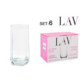 Set de 6 vasos para refresco 330 cc Tua - Lav (8 Cajas) Precio: 52.5000003. SKU: B13KBTZM65