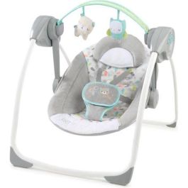Ingenuity Compact Swing Comfort 2 Go Bosque Fantasioso, 6 Velocidades, 8 Melodías, Arnés 5 Puntos, Temporizador y Arco Actividad