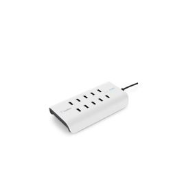 Belkin Estación de Carga USB de 10 Puertos, 120W, 2.4A por Puerto, Color Blanco
