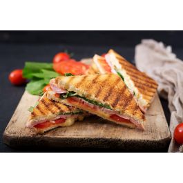 Basic Home Sandwichera Plana Blanca 700-800 W, 21.8 x 21.5 x 6.5 cm (4 Unidades)