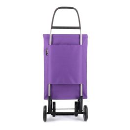 Rolser Carro de la Compra Jean LN 4 Ruedas, Plegable, Base Abatible, Malva