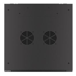 Lanberg WF01-6618-10B Armario Rack de Pared 18U Negro, Bastidor de Red para Montaje en Pared con 60 kg de Capacidad