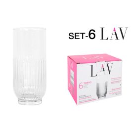 Lav Set 6 Vasos Tokyo 395 cc - Colección Tokyo, Ø6.5x15 cm (8 Cajas)
