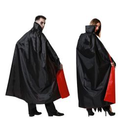 Capa de Vampiro Negra y Roja de 143 cm con Cuello Alto, Talla Única, Poliéster, Cierre de Velcro, para Disfraz Infantil de Halloween Precio: 10.89. SKU: S1124031