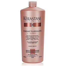 Kérastase Discipline Fondant Fluidealiste Acondicionador Antiencrespamiento Desenredante Reparador Cabello Rebelde Frizz 1000 ml