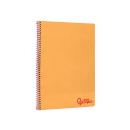 Cuaderno Espiral Liderpapel A4 Wonder Tapa Plastico 80H 90 gr Pauta Ancha 3,5 mm Con Margen Color Naranja Cuaderno Espiral Liderpapel A4 Wonder Tapa Plastico 80H 90 gr Pauta Ancha 3,5 mm Con Margen Color Naranja