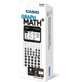Casio CAS1715043665328 Calculadora Gráfica Escuela Secundaria Math+ Blanca