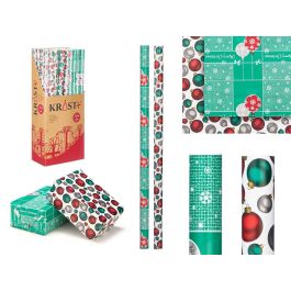Rollo Papel Regalo 70X200 Bolas Navidad Krist+ (50 Unidades)