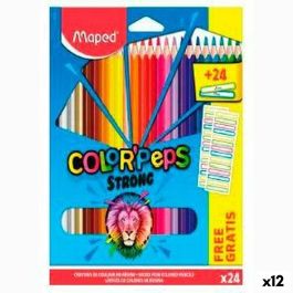 Lápices de colores Maped Color' Peps Multicolor 24 Piezas (12 Unidades) Precio: 43.88999967. SKU: S8424963