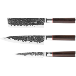 Forged FOR8720039623675 Juego de Cuchillos Forjados Brutos Acero Japonés 440c Mango Madera Dalbergia 3 Piezas Precio: 137.50000044. SKU: B1AVBWGPDG