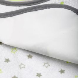 Tom et Zoe Juego de 5 Baberos Surtidos con Cierre de Velcro y Dorso PEVA Antiman chas (29.5x21 cm)