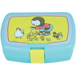 Fun House FUN3524550064833 Vajilla T'CHOUPI con 2 Platos Hondos Ø 16 cm, Caja de Aperitivos, Botella con Pajita y Peluche de 18 cm