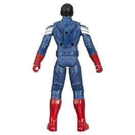 Figura del Capitán América de Marvel Studios: Un mundo feliz, la serie Titan Hero